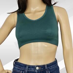 2/$20 Fittin Green Essential Sports Bra Size S | Supportive Activewear Top